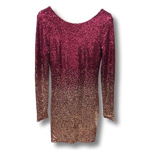 Fashion Nova sequin ombré dress
